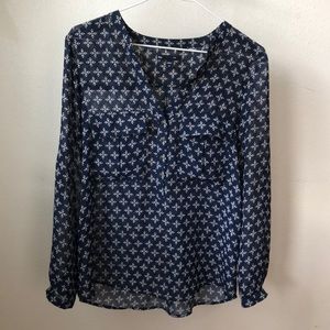 Gap Long Sleeve Blouse